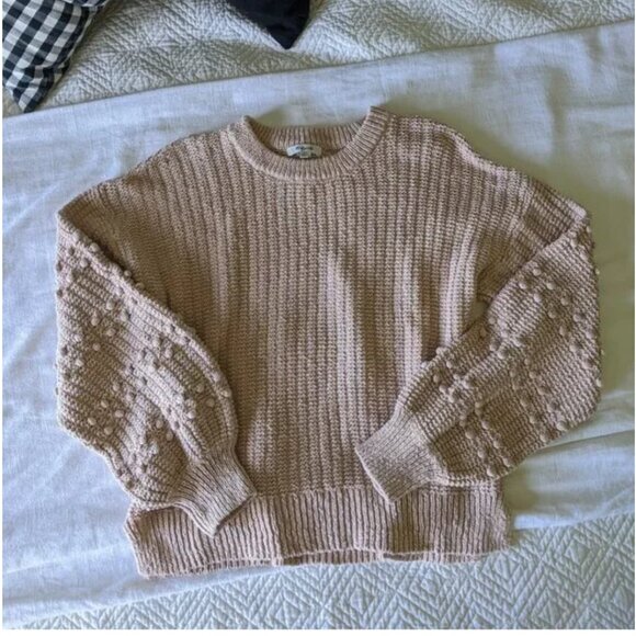 NWOT Madewell bobble sweater Avalon pink - Picture 2 of 4
